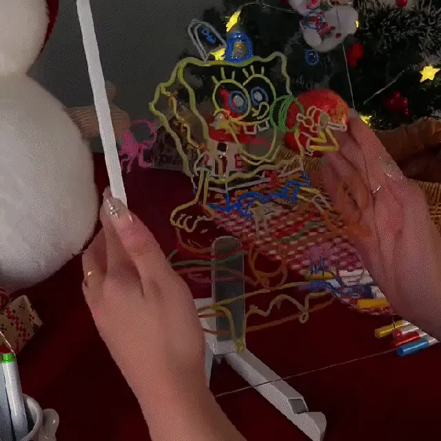 Portable LED doodle board perfect for travel and on-the-go creativity