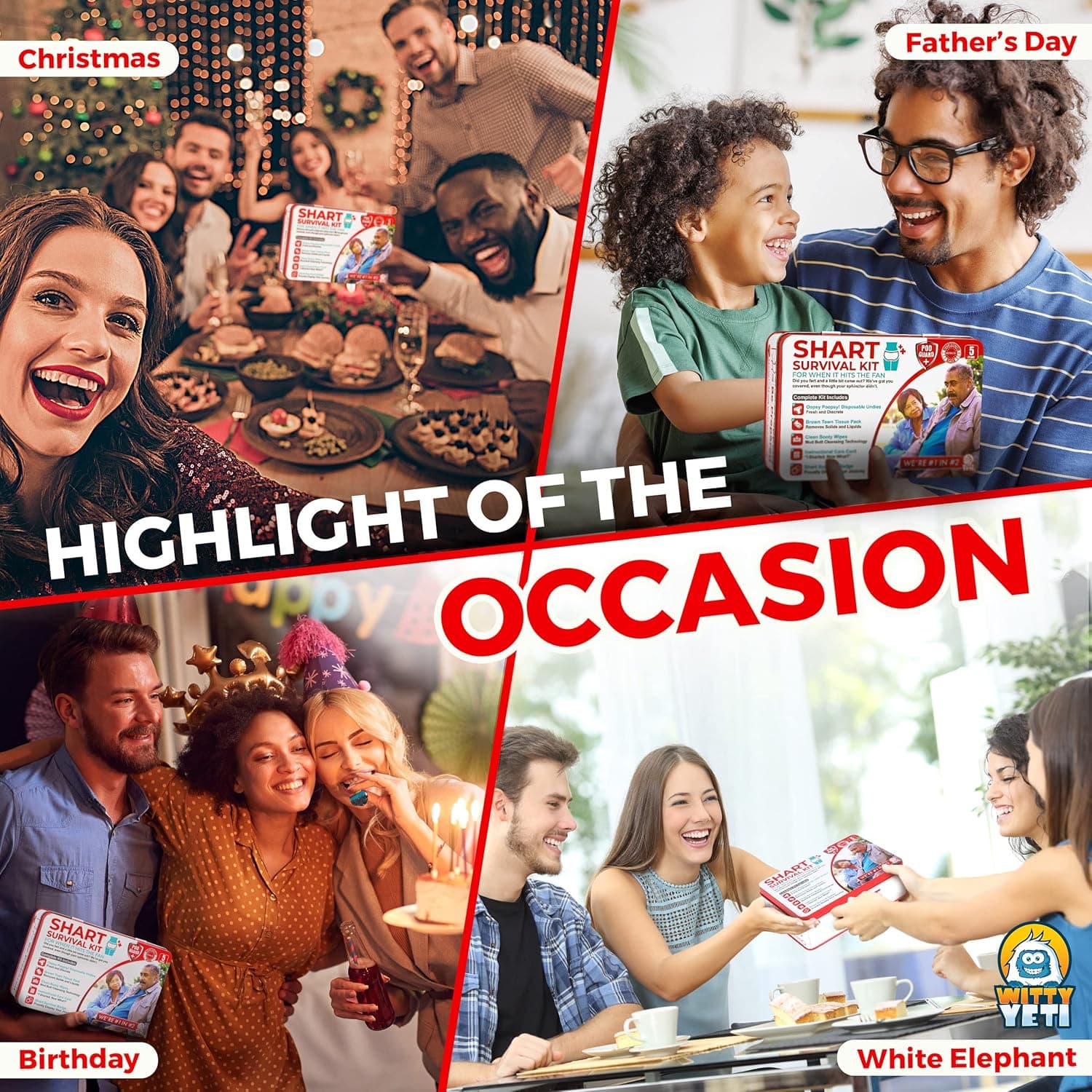 Emergency Shart Kit - Perfect for Christmas, Father's Day, Birthday, and White Elephant Gift Exchanges